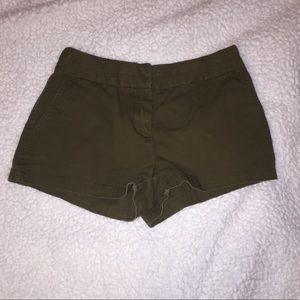 army green shorts